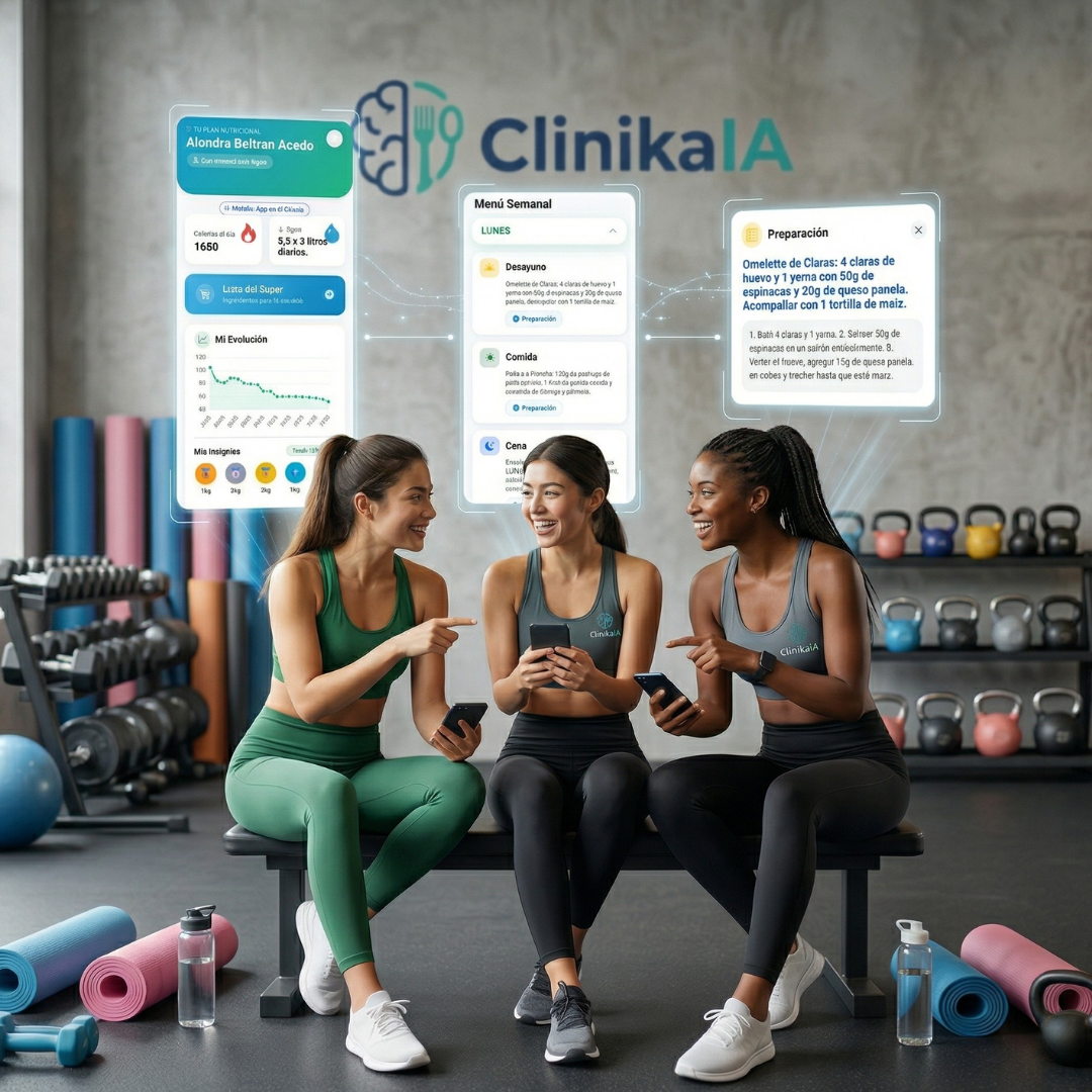 Vista del portal de pacientes de ClinikaIA en celular