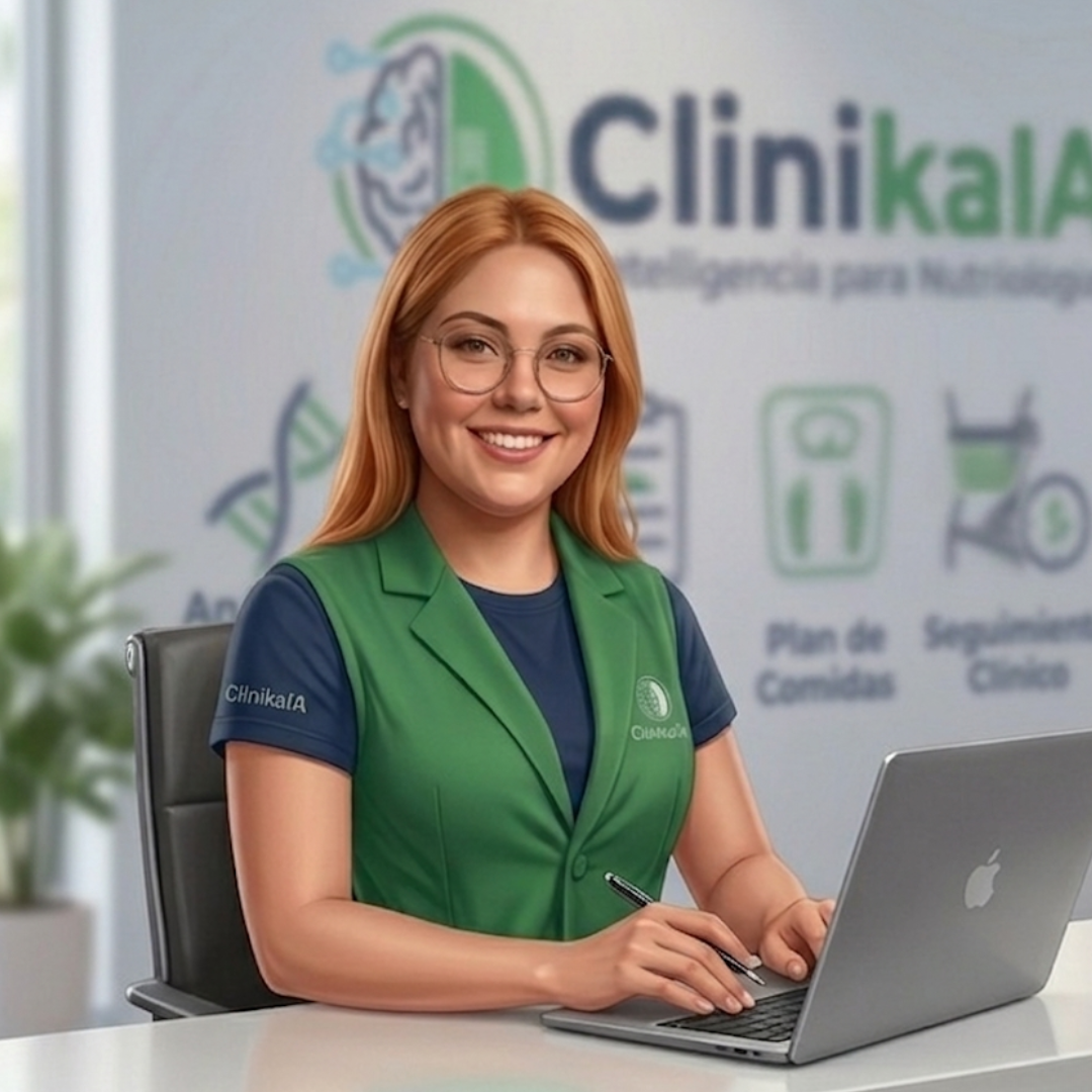 Alondra, asistente virtual de ClinikaIA, gestionando un consultorio de nutrición con inteligencia artificial.